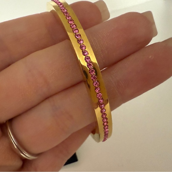 NWT Kate Spade Ring It Up Pave Bangle in Rose - Picture 2 of 9